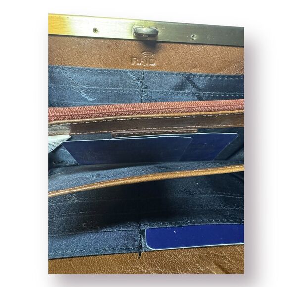 Ashwood Brown Leather Wallet/Clutch RFID Protection - Picture 3 of 9